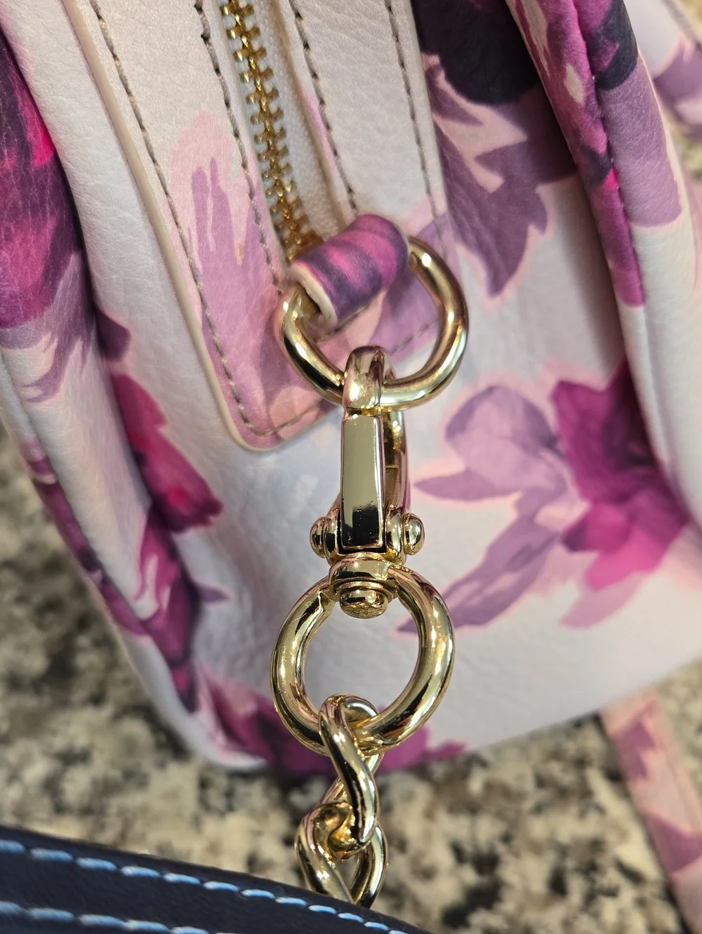 KATE SPADE NEW YORK EMERSON PLACE ROSES OLIVERA SATCHEL/ CROSSBODY PURSE.